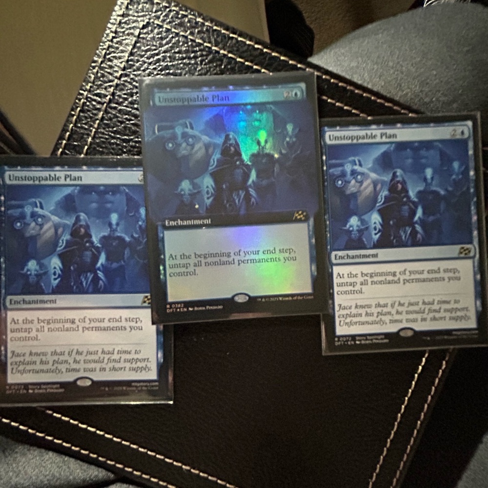 Unstoppable Plan Card Set (3)- Excellent condition
